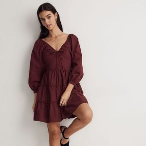 NWT Madewell Amalia Tiered Mini Dress